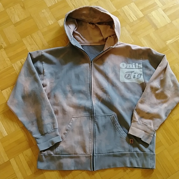 Onitsuka Tiger Vintagr tiedye zip up hoodie jacket sweater unisex - Picture 3 of 12